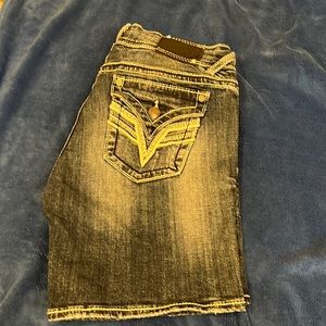 Vigils Blue Jean Shorts